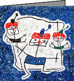 Kaart `Clowntjes`